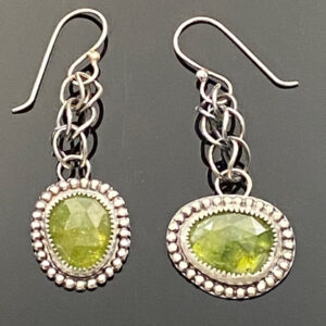 Green Garnet Earrings