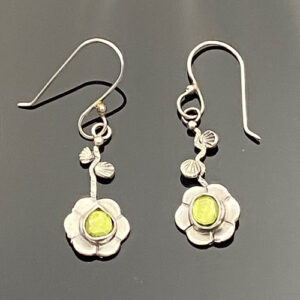 Peridot Flowers Earrings